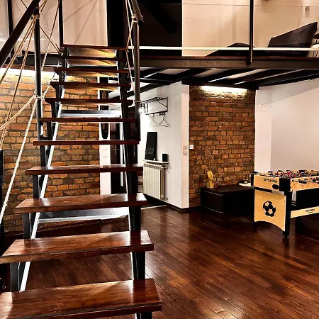 Apartment Loft Sava View Old Town Renovated Belgrade