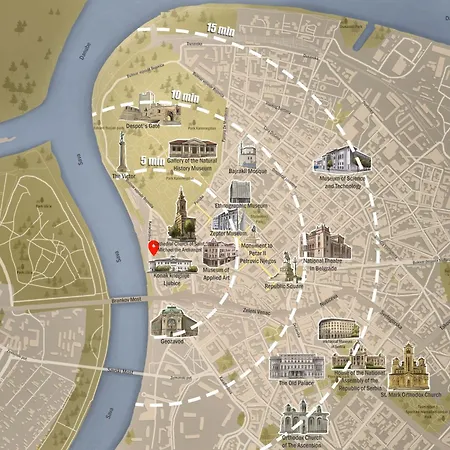 Loft With Cinema & Foosball Sava View Old Town * Belgrád